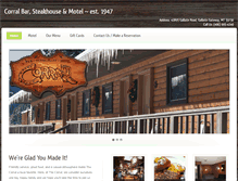 Tablet Screenshot of corralbar.com